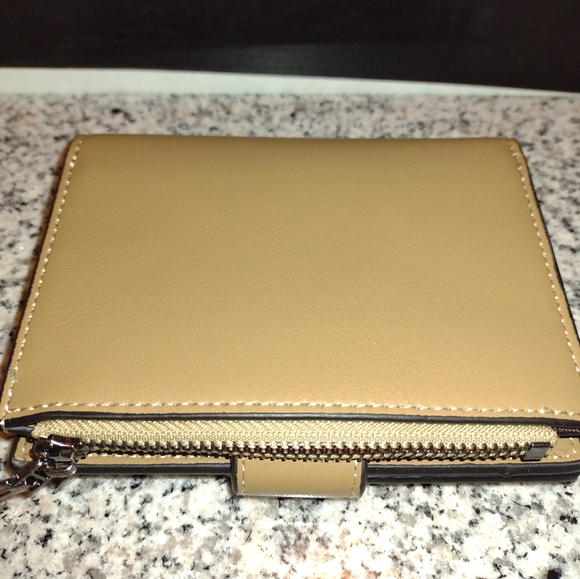 BAELLERRY Faux Leather Khaki Wallet 4”x5" Multiple Card Slots.Pouch for Currency - Picture 2 of 11